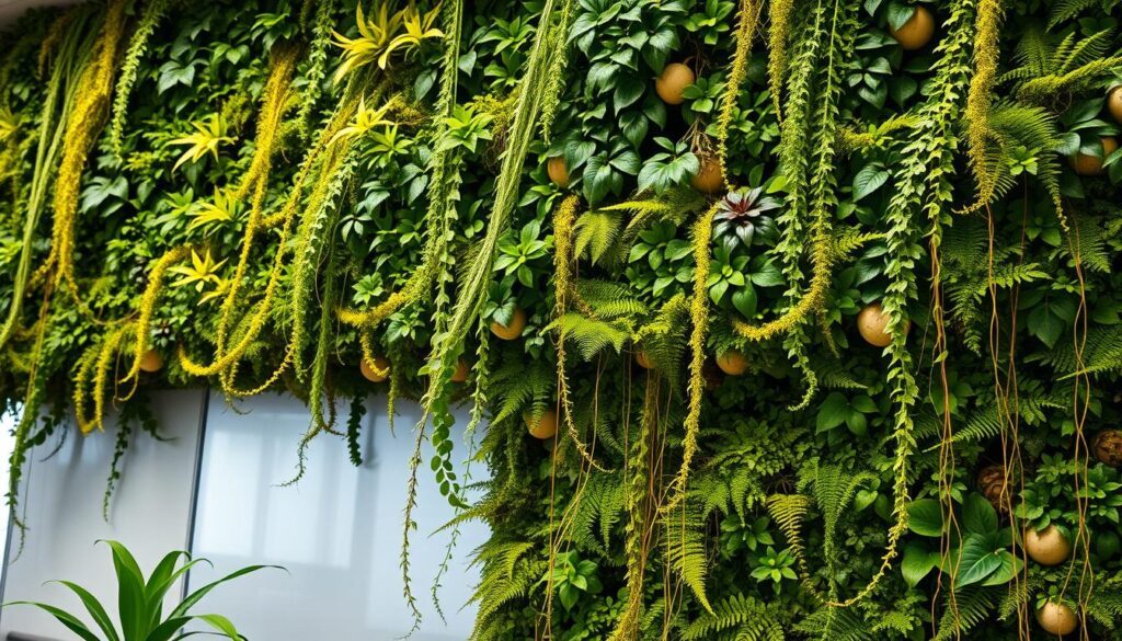 green walls
