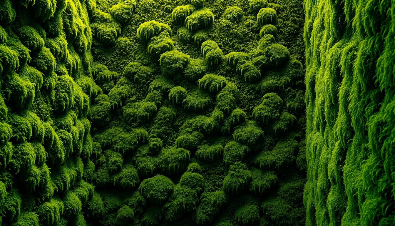 moss walls for humidity regulation