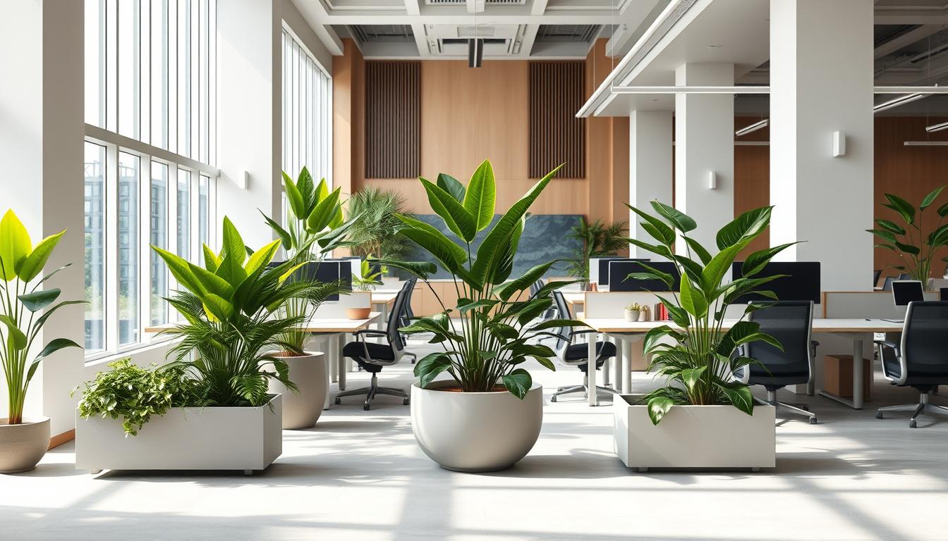 natural air buffer zones in modern workspaces