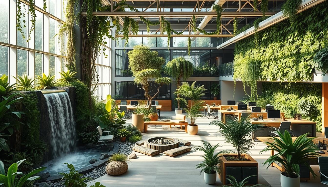 nature-integrated office floorplans