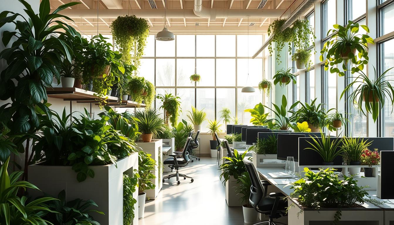 neuroarchitecture in plant-filled offices