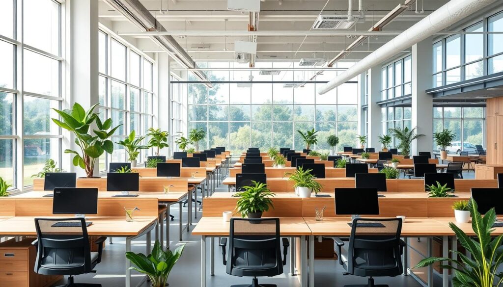 open plan office design