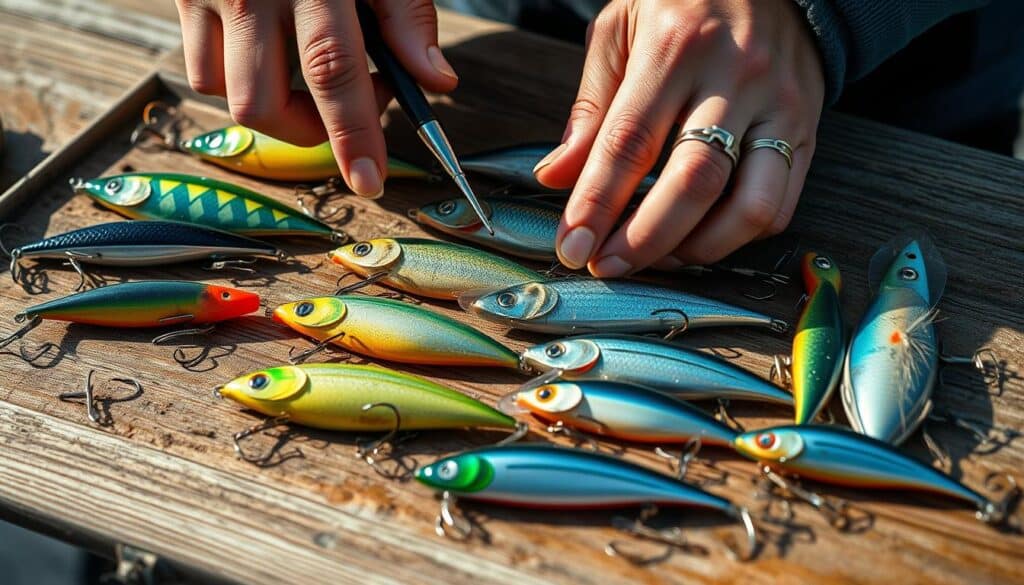 cleaning fishing lures