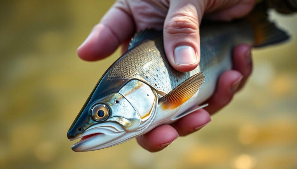 handling fish mucus