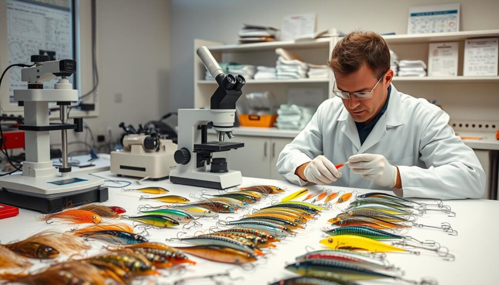 lure material testing